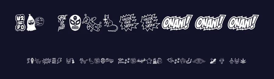 WC Schlaasss by WC Fonts / Atypeek — Dingbats Font — thumbnail 2
