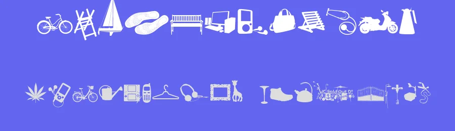 WC Sold Out D Bta by WC Fonts / Atypeek — Dingbats Font — thumbnail 3