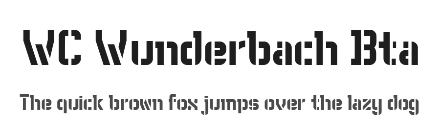 WC Wunderbach Bta by WC Fonts / Atypeek — Decorative Font
