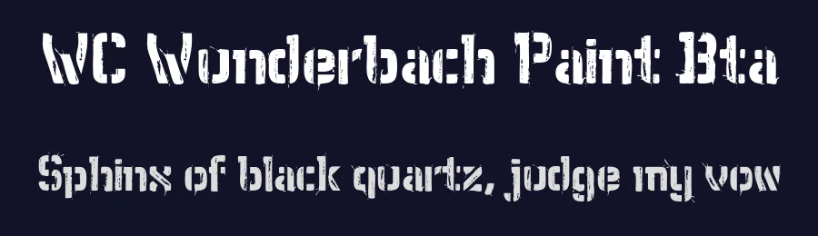 WC Wunderbach Paint Bta by WC Fonts / Atypeek — Decorative Font — thumbnail 2