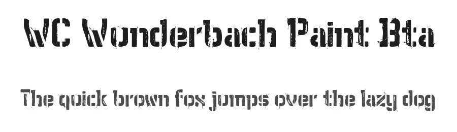 WC Wunderbach Paint Bta by WC Fonts / Atypeek — Decorative Font