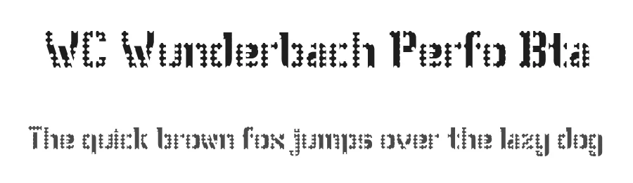 WC Wunderbach Perfo Bta