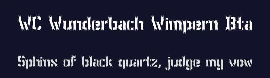 WC Wunderbach Wimpern Bta by WC Fonts / Atypeek — Blackletter Font — thumbnail 2