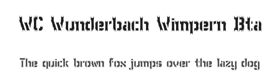WC Wunderbach Wimpern Bta by WC Fonts / Atypeek — Blackletter Font