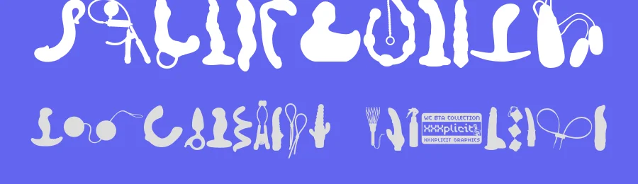 WC XXXplicit Bta by WC Fonts / Atypeek — Dingbats Font — thumbnail 3