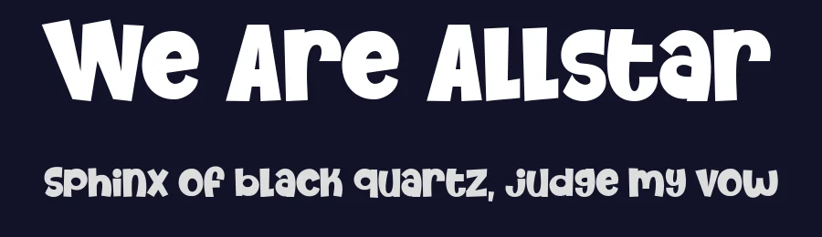 We Are Allstar by Gilar Studio — Decorative Font — thumbnail 2