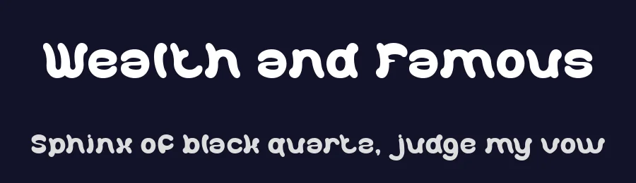 Wealth and Famous by weknow — Decorative Font — thumbnail 2