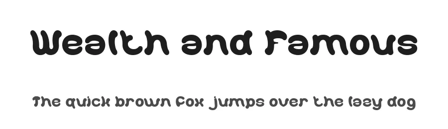 Wealth and Famous by weknow — Decorative Font