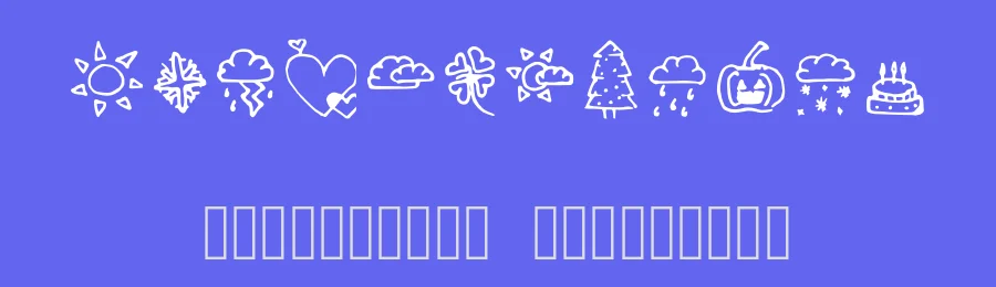 Weather Seasons And Holiday by BeepBoopFonts — Dingbats Font — thumbnail 3