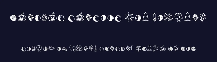 Weather Seasons And Holiday by BeepBoopFonts — Dingbats Font — thumbnail 2