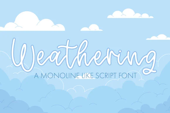 Weathering Font by freelingdesignhouse — Script Handwritten Font