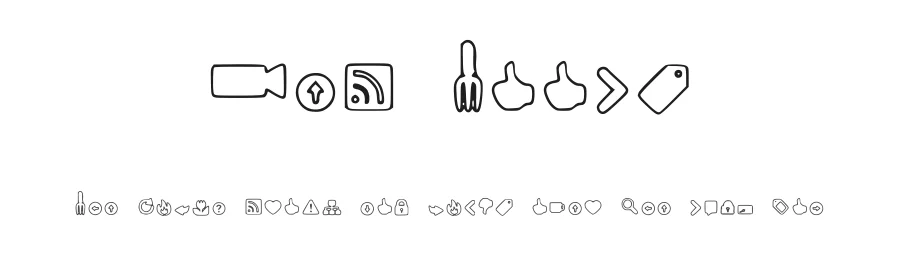 Web Tools by Socialh — Dingbats Font