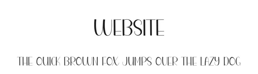 Website by Belina Studio — Decorative Font