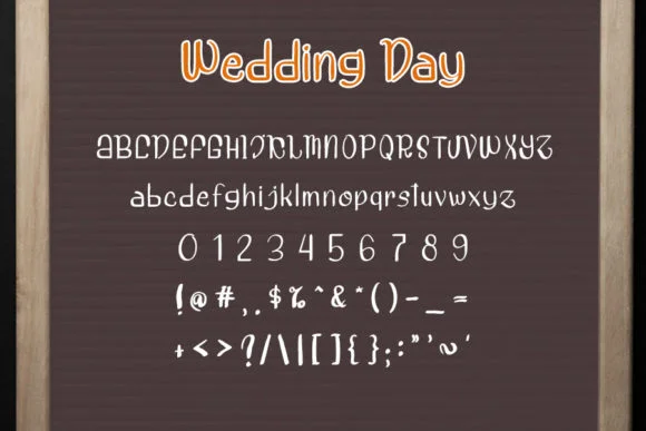 Wedding Day Font by shiddiq.art by shiddiq.art — Script Handwritten Font — thumbnail 3