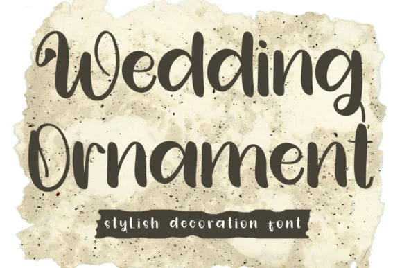 Wedding Ornament Font by K_IN Studio — Script Handwritten Font