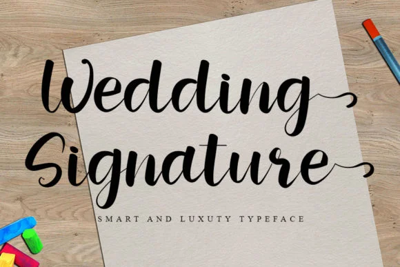 Wedding Signature Font by K_IN Studio — Script Handwritten Font
