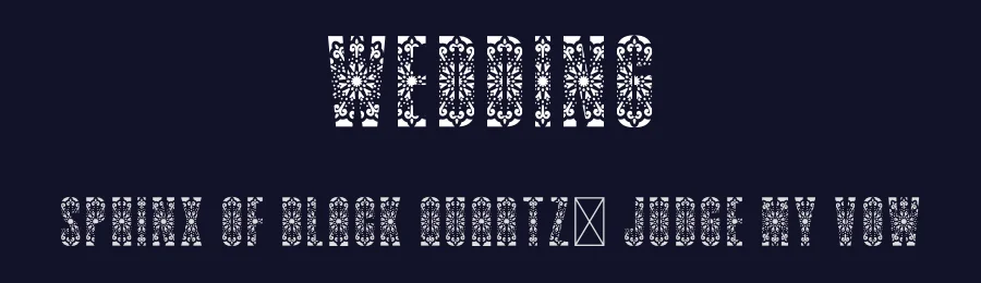 Wedding by Scratchones — Decorative Font — thumbnail 2