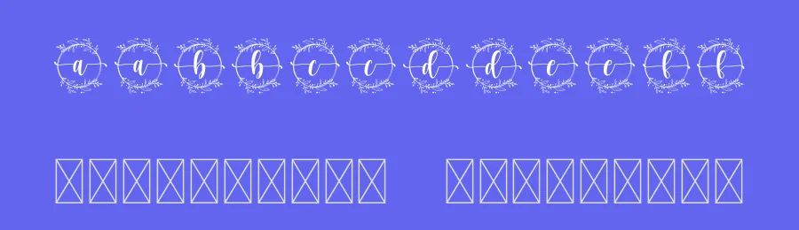 Wedding Monogram by Scratchones — Decorative Font — thumbnail 3