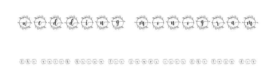 Wedding Monogram by Scratchones — Decorative Font