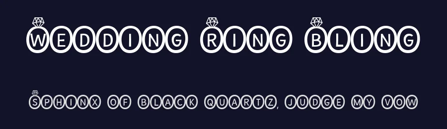 Wedding Ring Bling by Misti's Fonts — Decorative Font — thumbnail 2