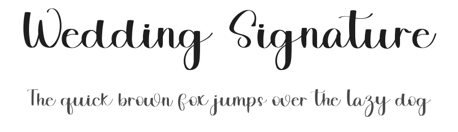 Wedding Signature