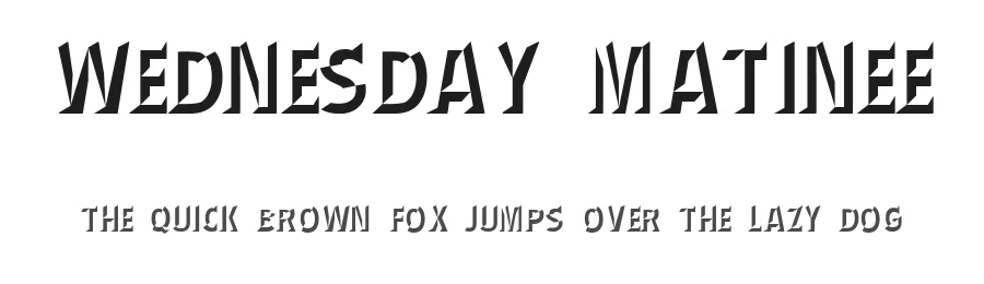 Wednesday Matinee by Brand Labs β Decorative Font