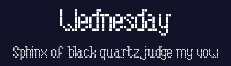 Wednesday by Michael Muranaka — Display Font — thumbnail 2