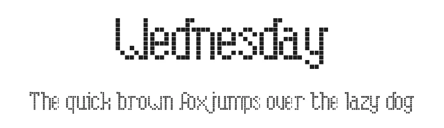 Wednesday by Michael Muranaka — Display Font