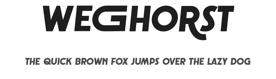 Weghorst by Mocha Frappuccino — Sans Serif Font