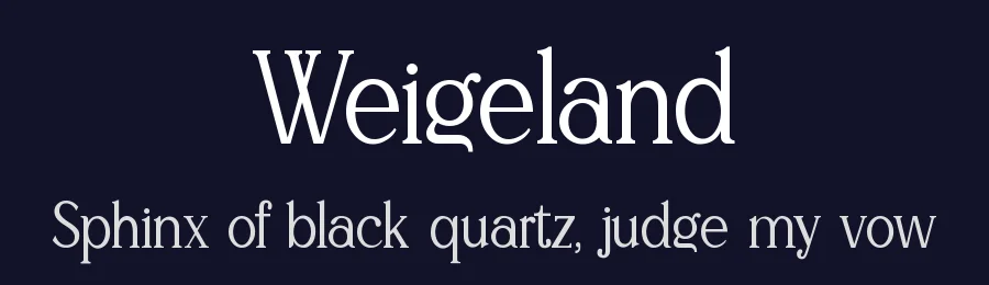 Weigeland by UI Creative — Serif Font — thumbnail 2