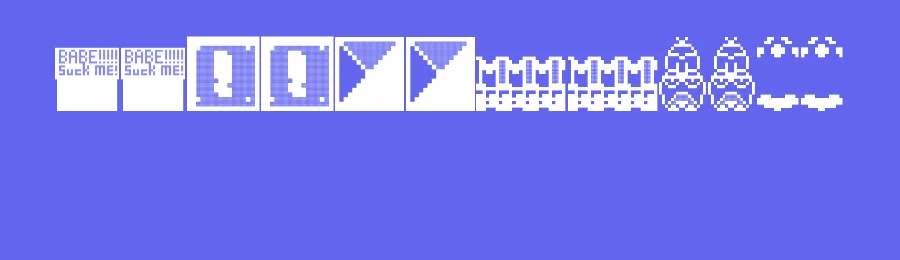 Weird Mario Bros by Font Bureau — Dingbats Font — thumbnail 3