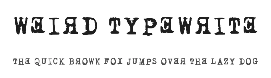 Weird Typewrite