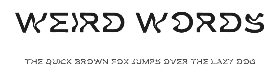 Weird Words