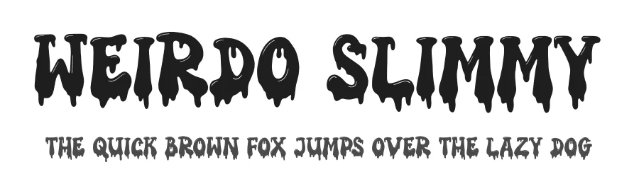 Weirdo Slimmy by Denustudios — Decorative Font