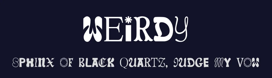 Weirdy by Ef Studio — Decorative Font — thumbnail 2