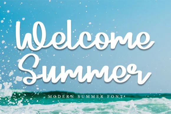 Welcome Summer Font by K_IN Studio by K_IN Studio — Script Handwritten Font