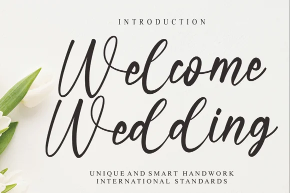 Welcome Wedding Font by Misterletter.co by Misterletter.co — Script Handwritten Font