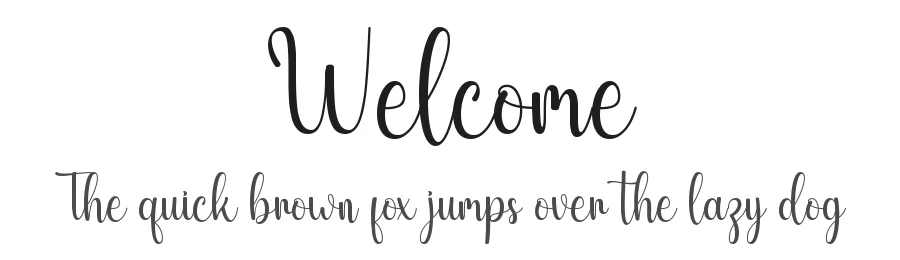 Welcome