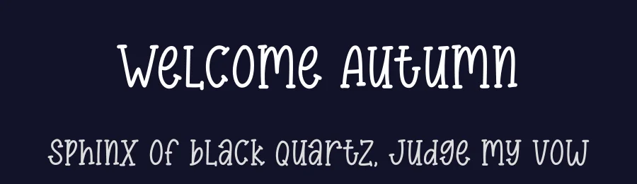 Welcome Autumn by Graphix Line Studio — Decorative Font — thumbnail 2
