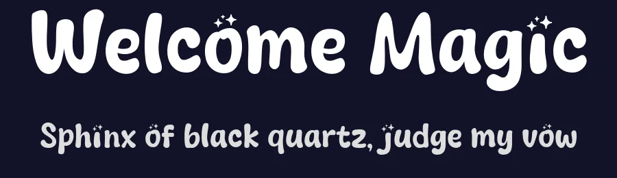 Welcome Magic by Khurasan — Decorative Font — thumbnail 2