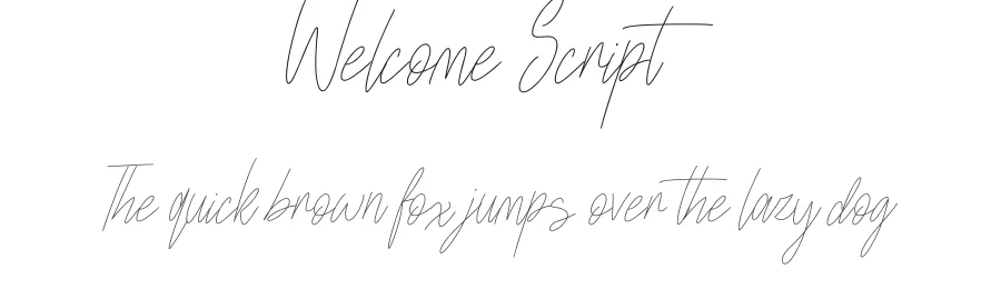 Welcome Script