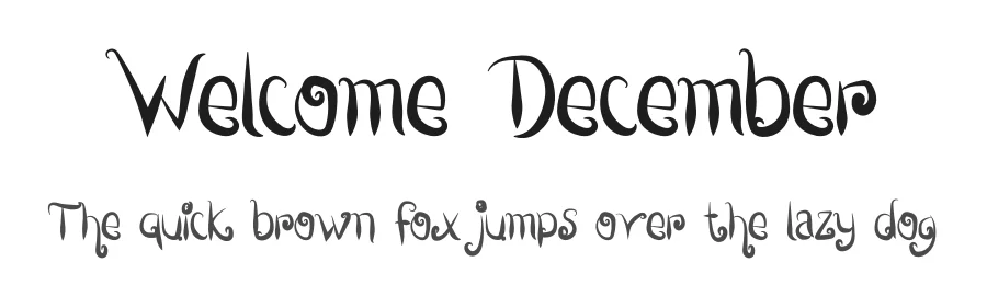 Welcome December