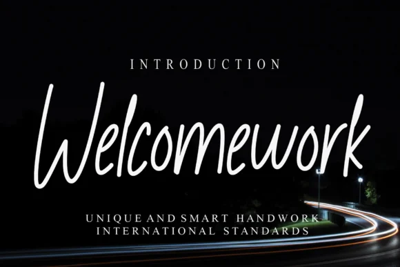 Welcomework Font by Misterletter.co by Misterletter.co — Script Handwritten Font
