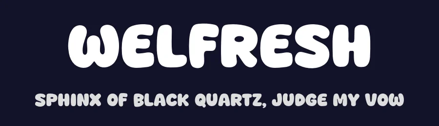 Welfresh by Khurasan — Decorative Font — thumbnail 2