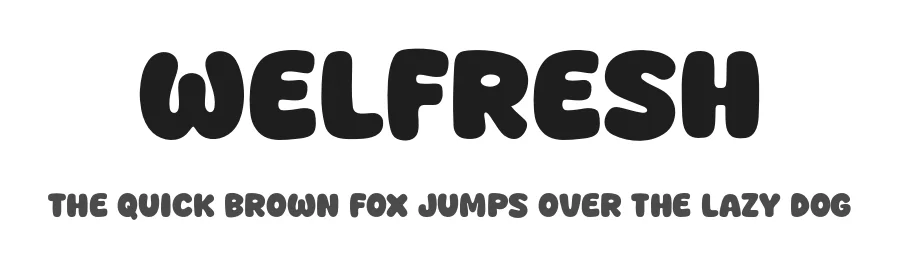 Welfresh by KhurasanΒ β Decorative Font