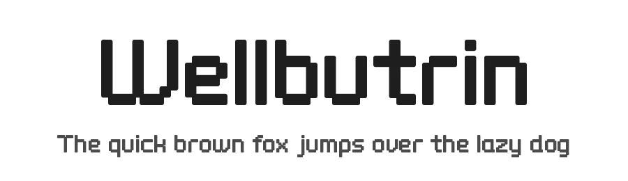 Wellbutrin by Apostrophic Labs — Display Font
