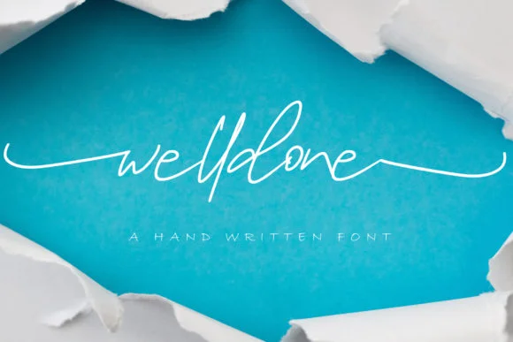 Welldone Font by noftanti by noftanti — Script Handwritten Font