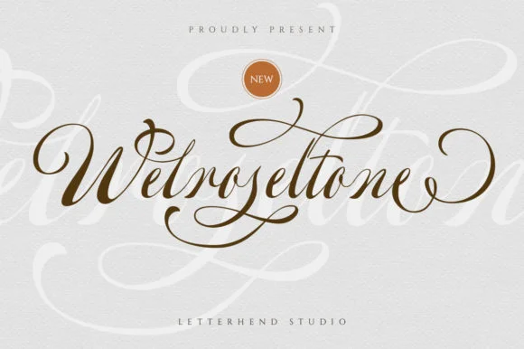 Welroseltone Font by letterhend — Script Handwritten Font