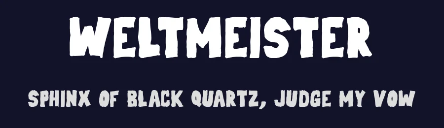 Weltmeister by Frederic — Decorative Font — thumbnail 2