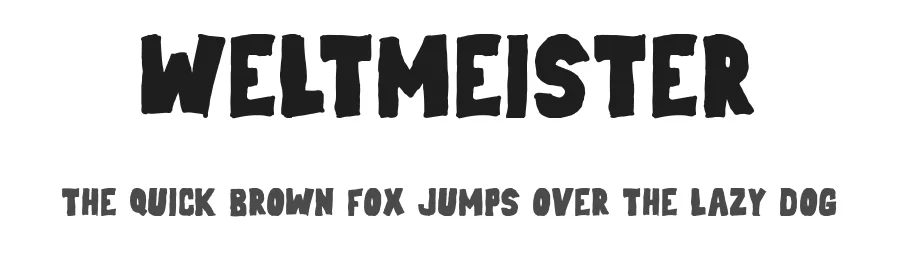 Weltmeister by Frederic — Decorative Font